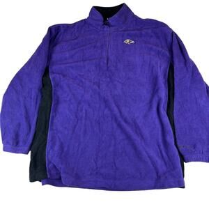 Vintage Baltimore Ravens Fleece Jacket - Size 2XL